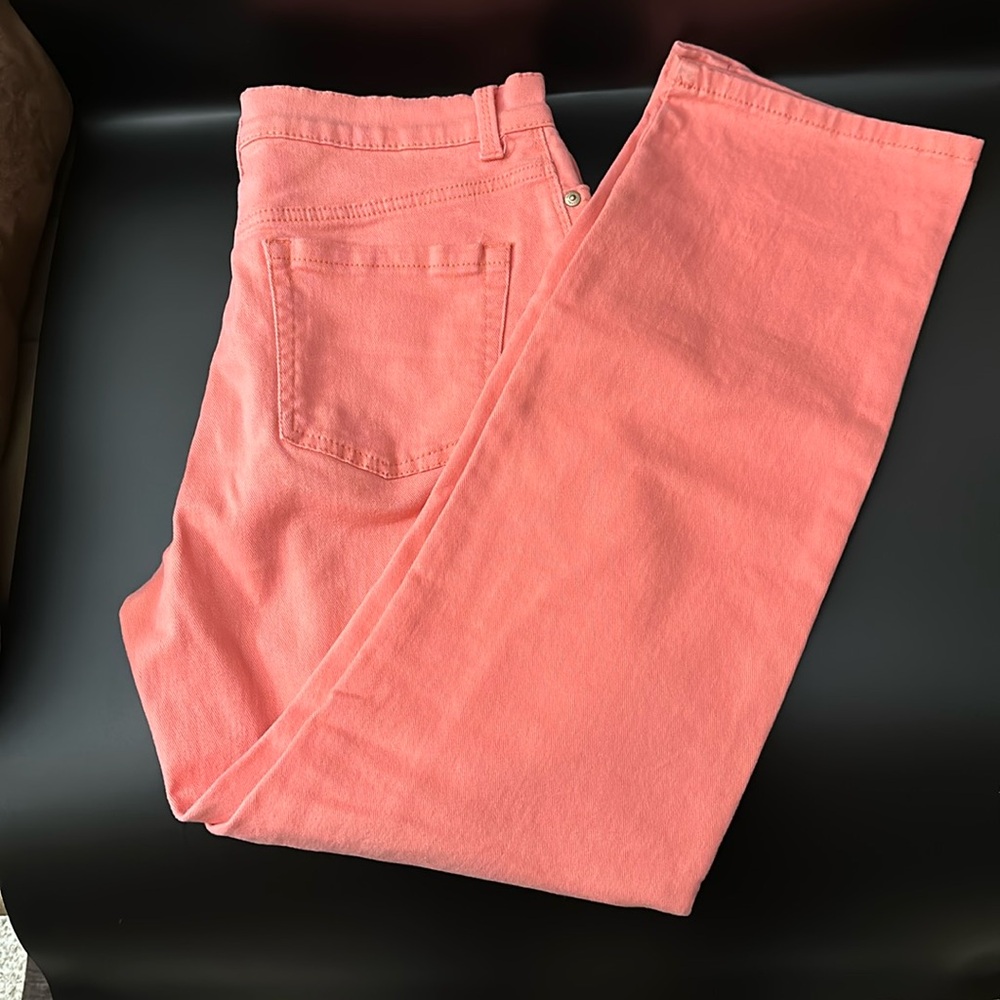 Orange Gloria Vanderbilt Amanda Jeans—Size 8 Short